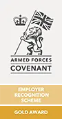 Armed Forces logo - Gold Award
